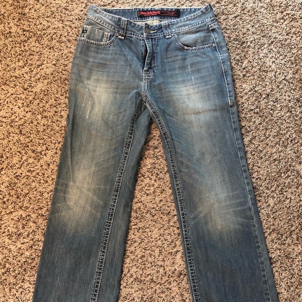 Rock & Roll Cowboy Relaxed Fit Jeans. 32x32.